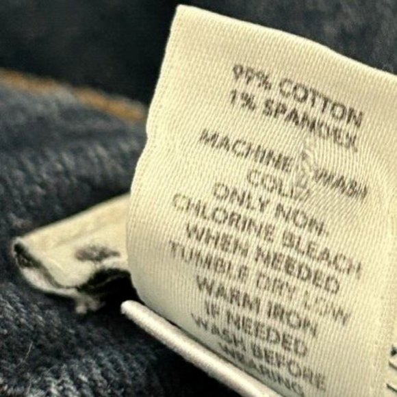 Ann Taylor Loft Jeans Women's Size 10 Blue Dark Wash Flare Denim Flap Pocket - Picture 8 of 8